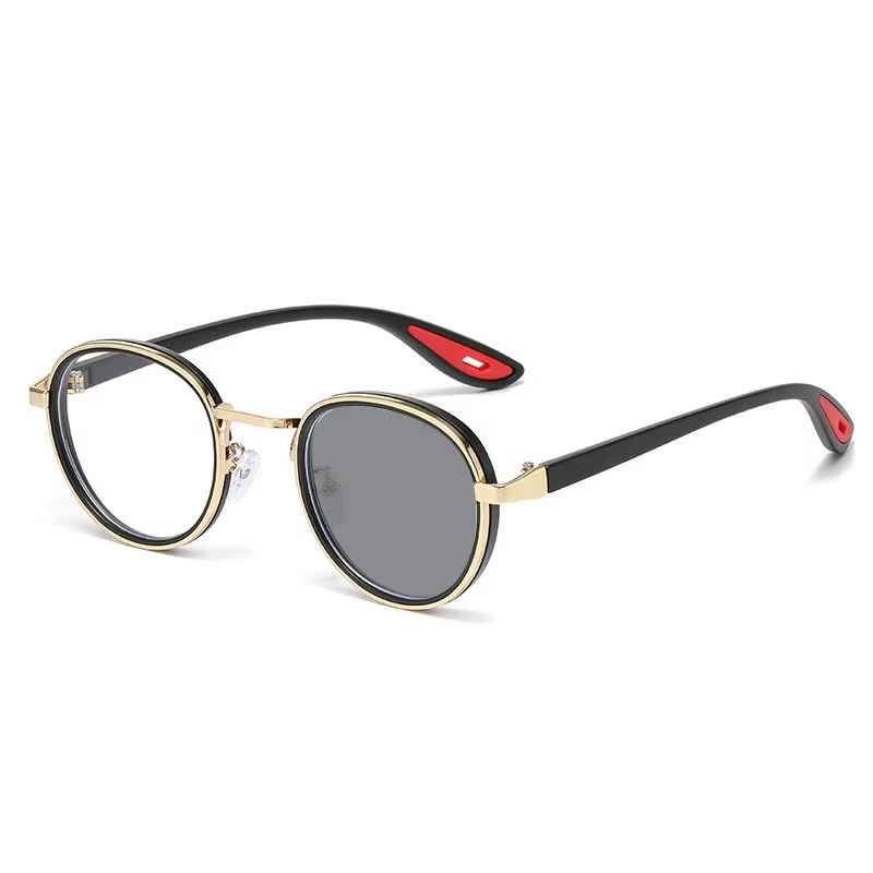 Gaming Glasses Blue Light - แว่นตากรองแสงสีฟ้าทรงกลมสไตล์เรโทรสำหรับผู้หญิง แว่นตาอินเทรนด์สำหรับการอ่านหนังสือ เล่นเกม ทำงาน และสวมใส่ในชีวิตประจำวัน