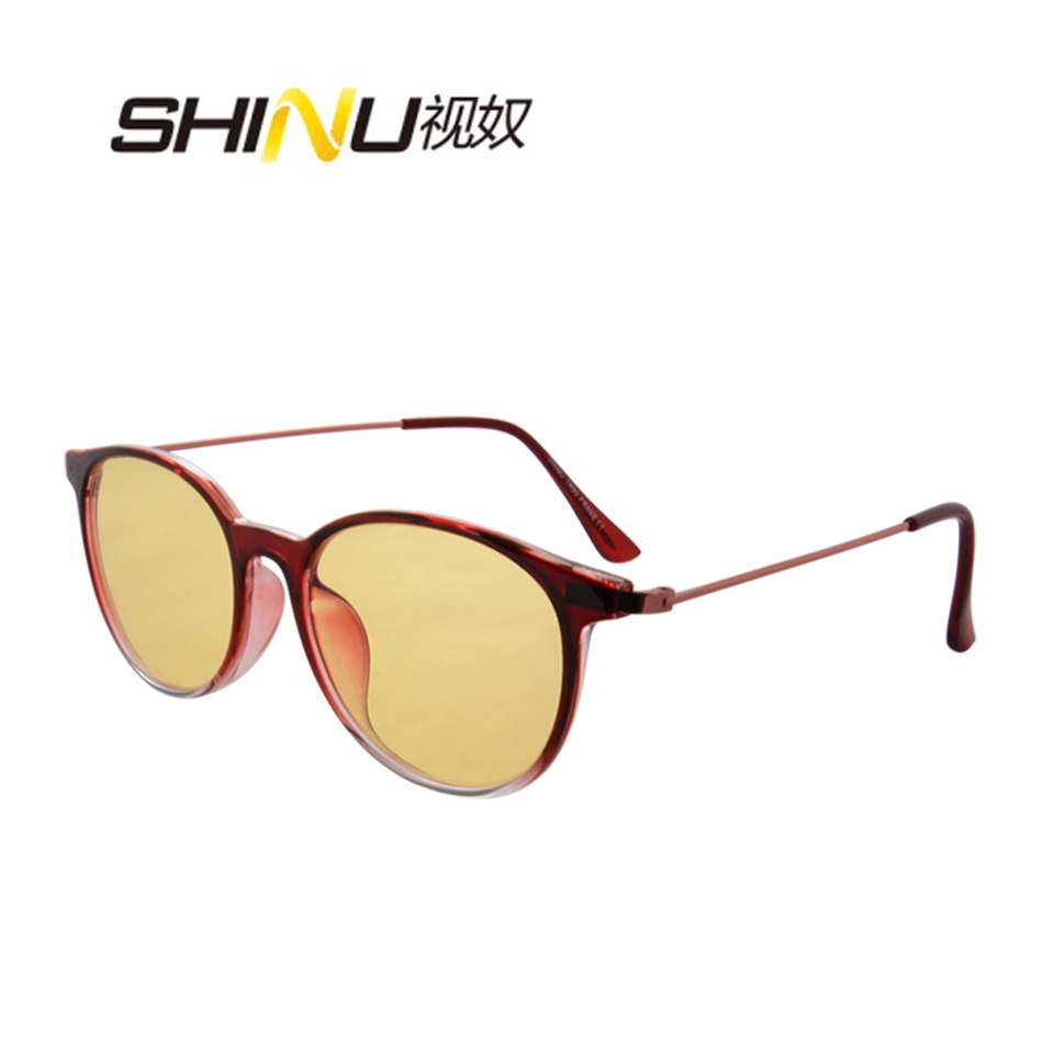 Gaming Glasses Blue Light - แว่นกรองแสงสีฟ้า แว่นตาผู้หญิง แว่นตาคอมพิวเตอร์ เลนส์สีส้ม แว่นตาสําหรับเล่นเกม เลนส์สีเหลือง