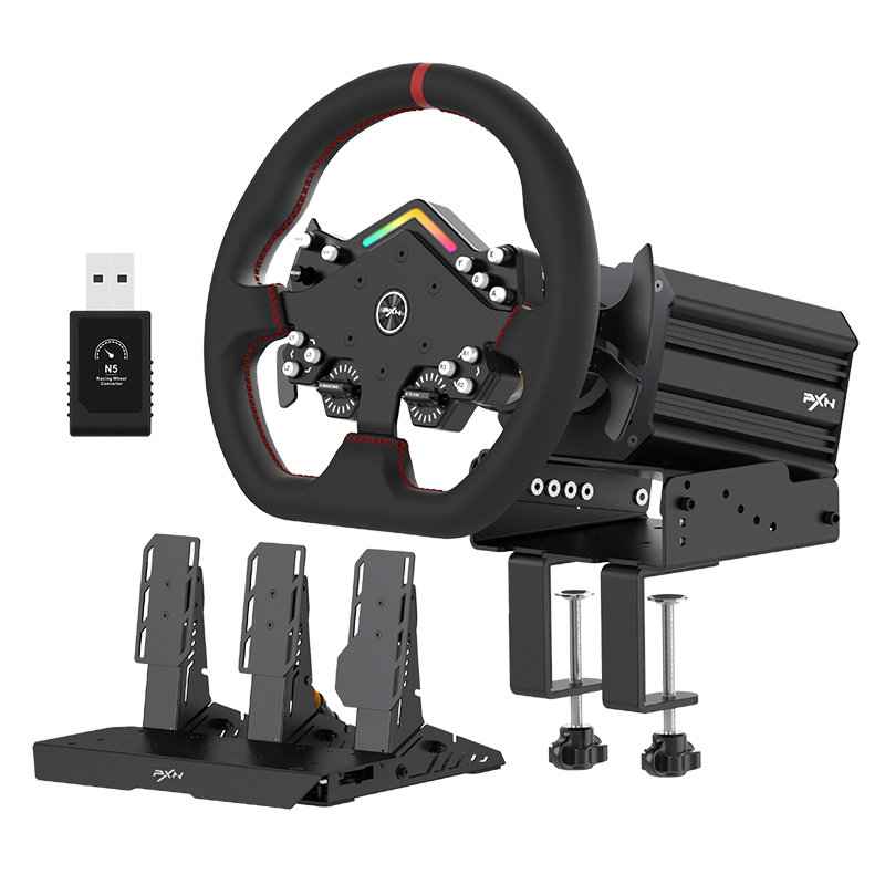 Pc Gaming Ps5 - PXN V12 Lite ระดับสูงสุดมอเตอร์ขับเคลื่อนโดยตรง Gaming พวงมาลัยสําหรับ