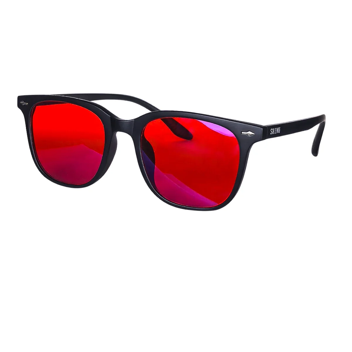 Gaming Glasses Blue Light - SHINU Blue Light Blockingแว่นตาคอมพิวเตอร์เลนส์สีแดงสําหรับการนอนหลับที่ดีขึ้นเลนส์สีส้มสําหรับLong Time Gaming