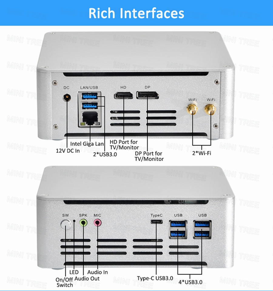 Pc Gaming Core I5 - มินิพีซี Win11 Cube รุ่นที่ 13 ใช้ซีพียู
