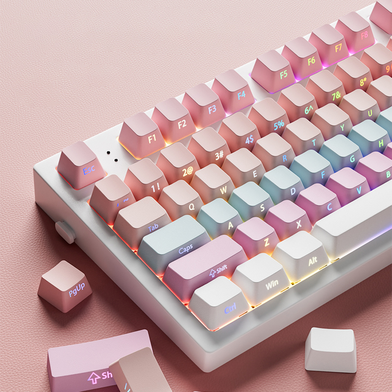 Pc Gaming Gratis - Babysbreath พิมพ์ด้านข้าง Shine ผ่าน Keycap โปรไฟล์เชอร์รี่