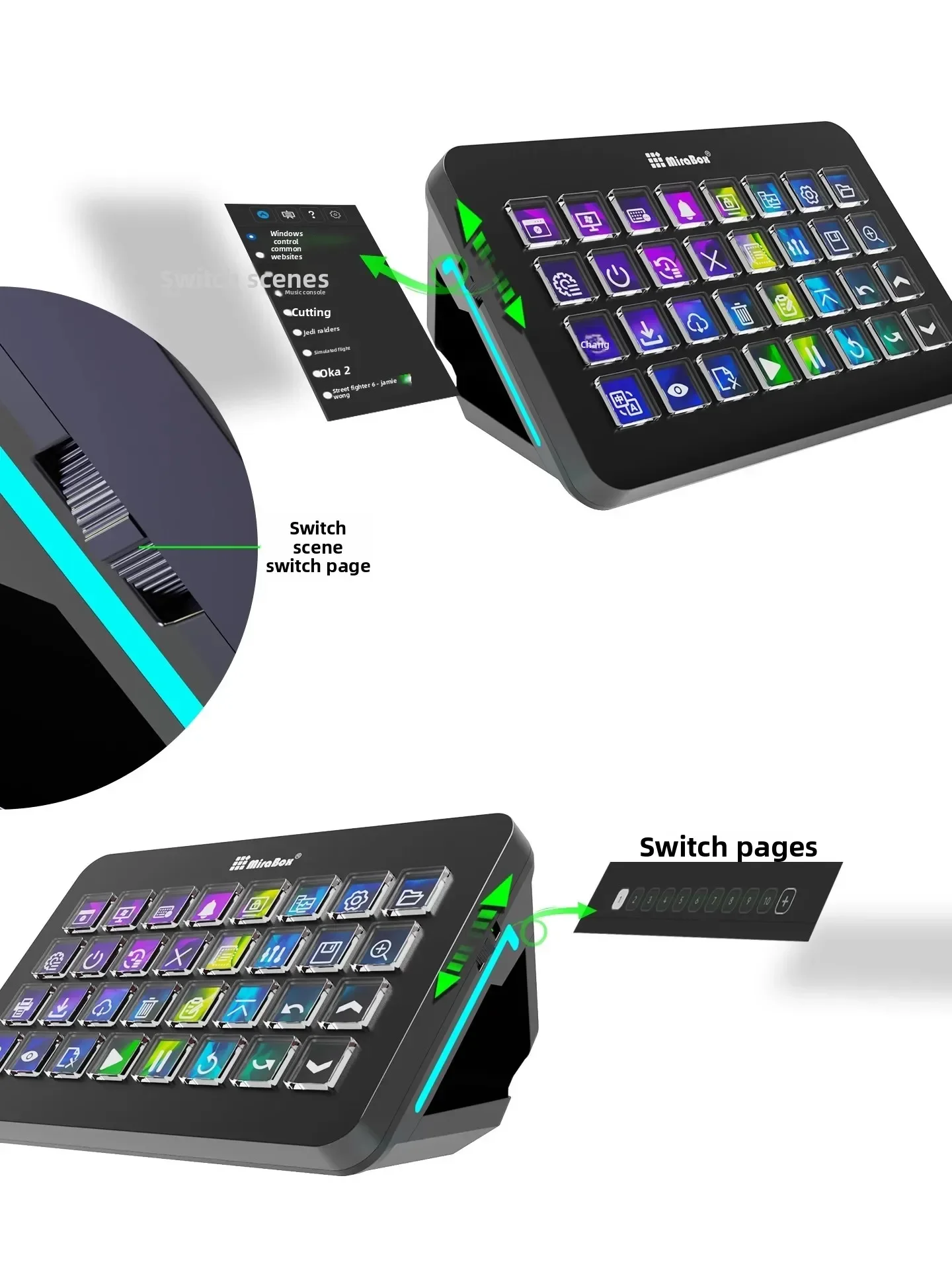 คีย์บอร์ดมาโคร Mirabox XL Stre - Stream Deck บทวิจารณ์และราคา