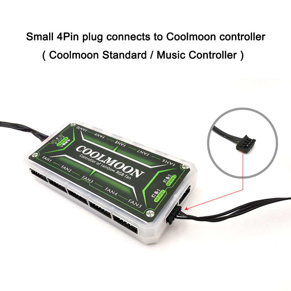 Coolmoon 5V ขนาดเล็ก4PIN RGB L - Pc Gaming Msi บทวิจารณ์และราคา