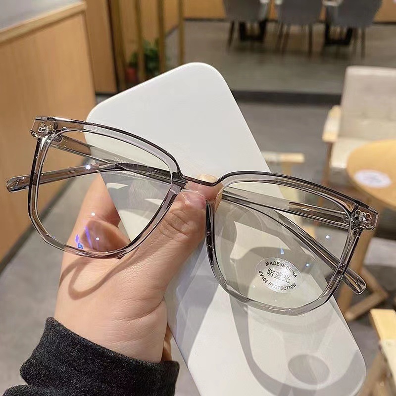 แว่นตากรอบสี่เหลี่ยมใหญ่ป้องกั - Gaming Glasses Blue Light บทวิจารณ์และราคา