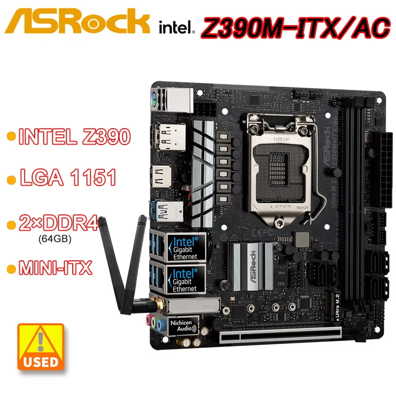 แอสrock Z390M-ITX/AC มินิ-ITX  - Intel Cpu Core I9 บทวิจารณ์และราคา