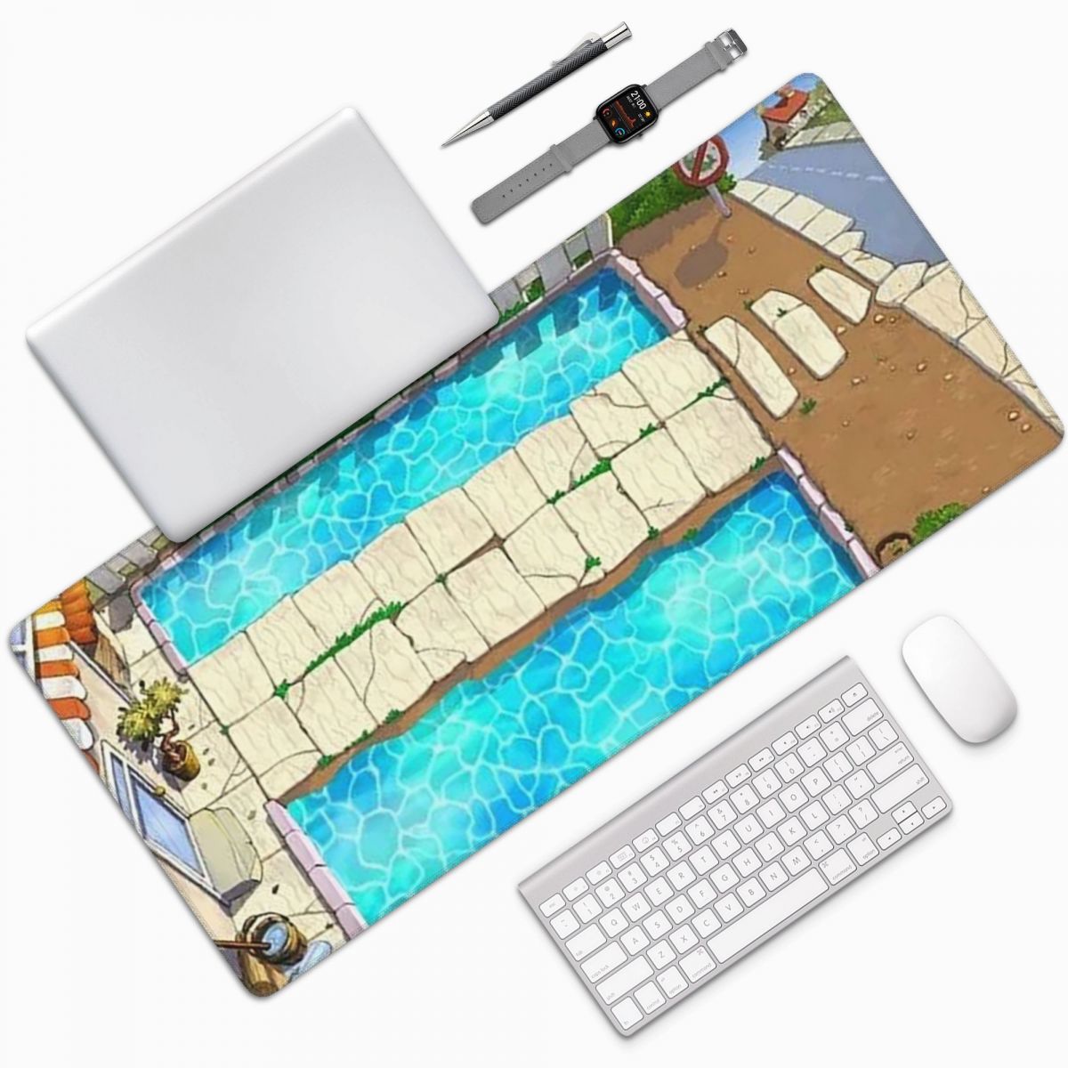 แผ่นรองเมาส์ขนาดใหญ่ลายพืชต่อต - Pc Gaming Vs Laptop Gaming บทวิจารณ์และราคา