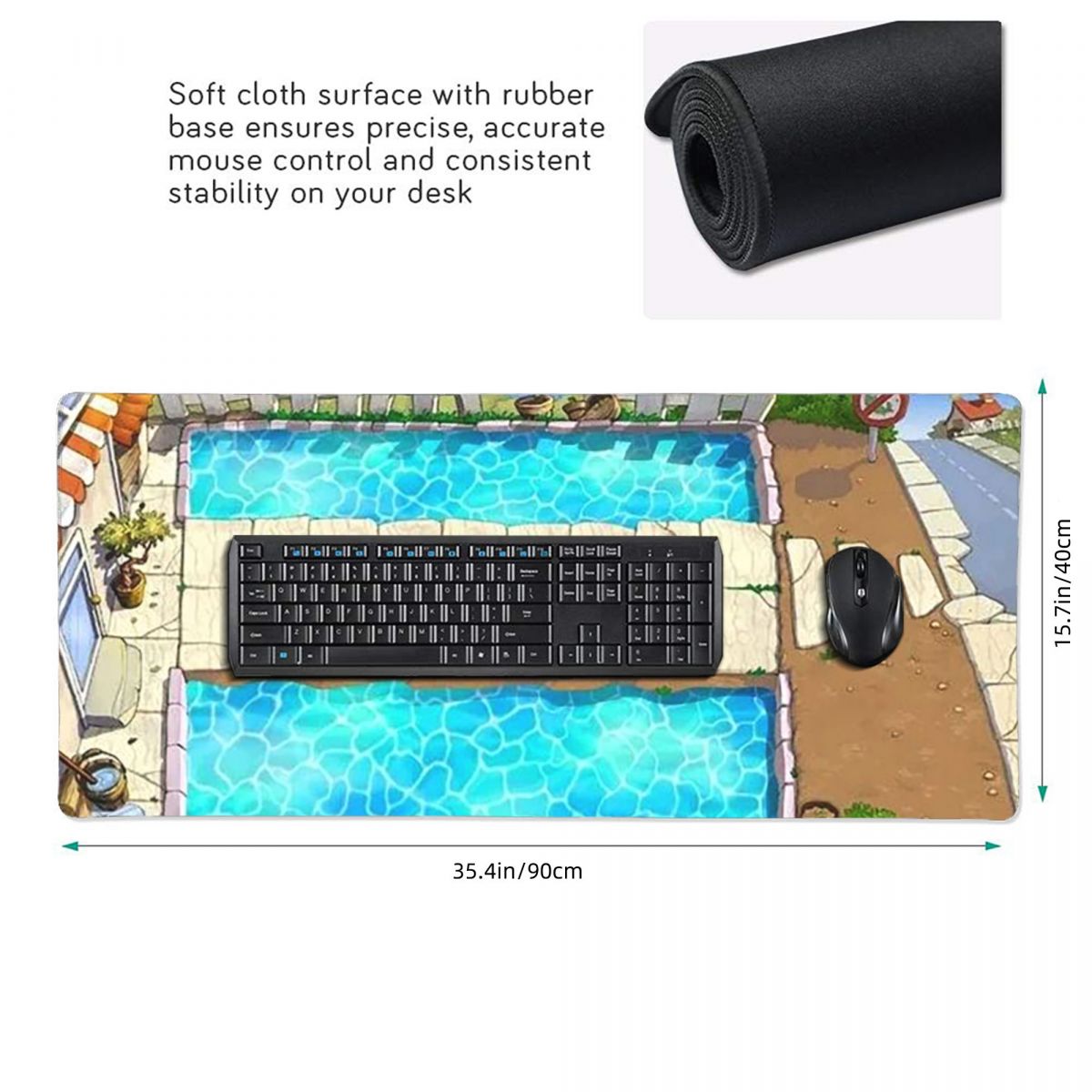 แผ่นรองเมาส์ขนาดใหญ่ลายพืชต่อต - Pc Gaming Vs Laptop Gaming บทวิจารณ์และราคา